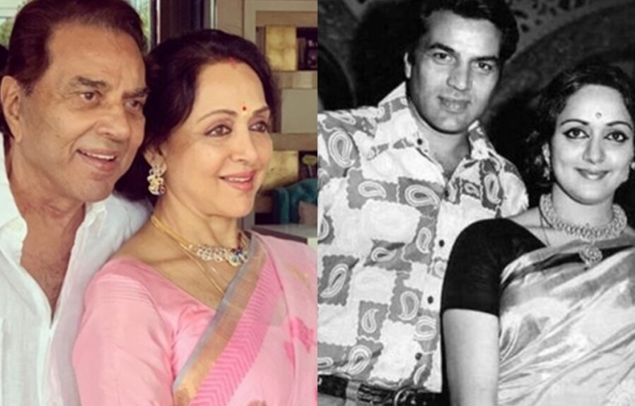 Hema and Jitendra get married in secret;  Dharmendra was drunk and rowdy;  he happened that day