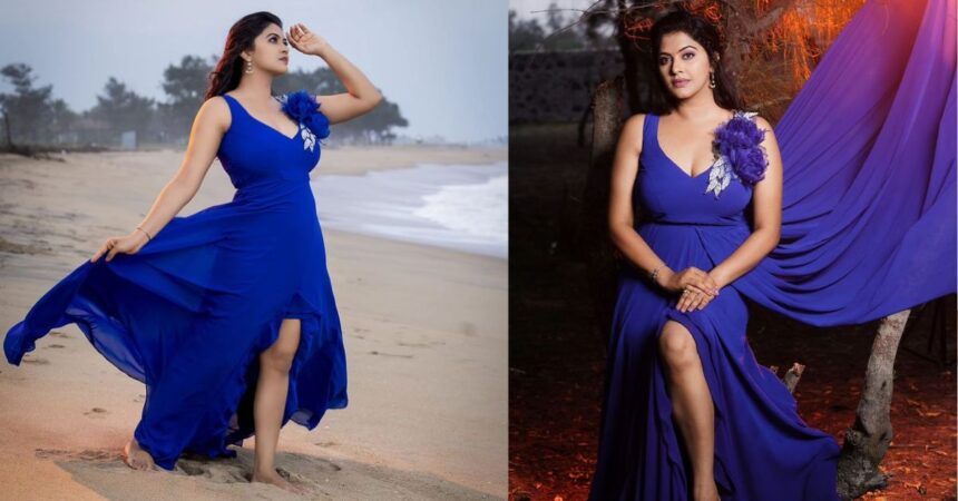 Bigg Boss Star Rachitha Mahalakshmi Strikes a Stunning Pose on the Beach, Fans Enthralled